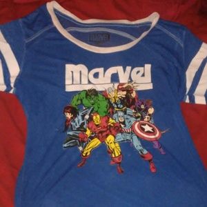 Blue marvel shirt